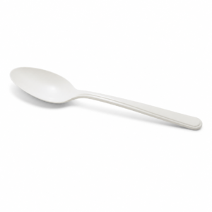 PLA Cutlery - 6 in Spoon, White