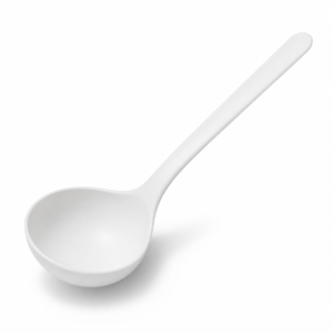 PLA Cutlery - 6 in Soup Spoon, White