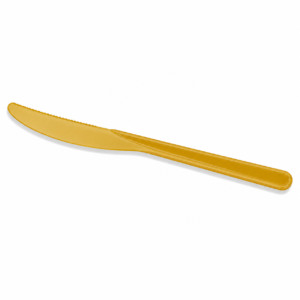PLA Cutlery - 6 in Knife, Yellow