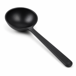 100% Recycled RPS Cutlery - 6 in Soup Spoon, Black
