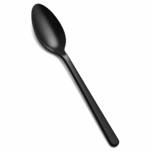 PLA Cutlery - 6 in Spoon, Black