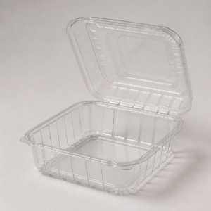 Ultra Clear Hinged PP Container 6 x 6 in