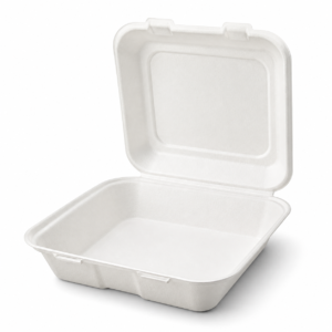 9 x 9 9×9 Bagasse Clamshell