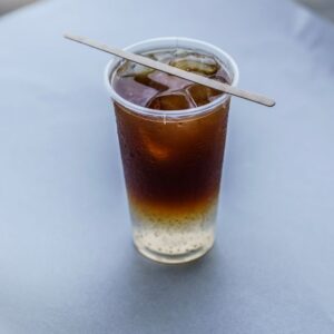 8 mm Black Plastic Straw - Wrapped