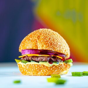 Custom Cake Lock Burger Box - 4 x 4 x 3 in