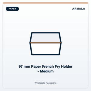 97 mm Paper French Fry Holder - Medium