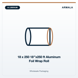 18 x 250 18″x250 ft Aluminum Foil Wrap Roll