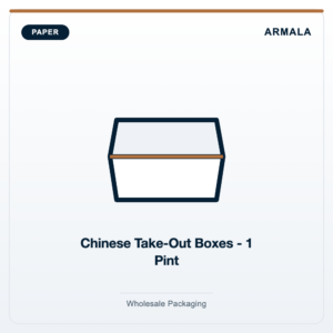 Chinese Take-Out Boxes - 1 Pint