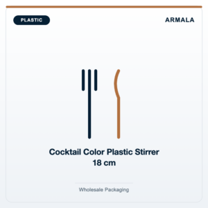 Cocktail Color Plastic Stirrer 18 cm