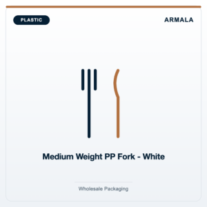 Medium Weight PP Fork - White