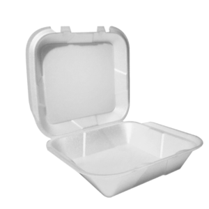 8 x 8 EPS Foam Hinged Container 8×8 - No Divisions