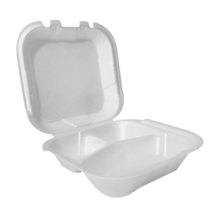 8 x 8 EPS Foam Hinged Container 8×8 - 3 Compartments