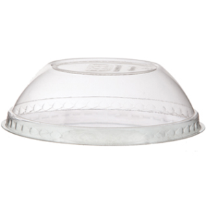 Paper Food Container Lid - 12-32 oz, Dome, Clear