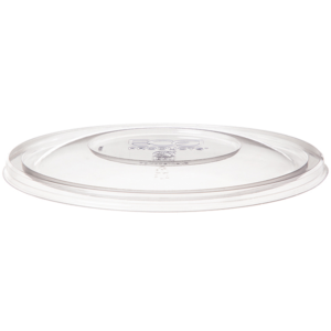 Paper Food Container Lid - 26-48 oz Flat, Clear