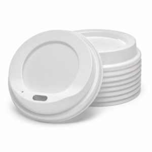 80 mm PS Uni-Fit Hot Cup Lid - White
