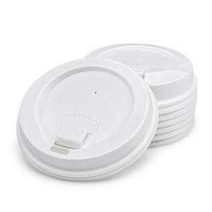 90 mm PS Tear-Off Sip Lid - White