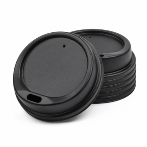 PS Sip Lid 70 mm for Vending Cup - Black