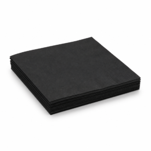 Black Cocktail Napkin 24 x 24 cm - 2 Ply