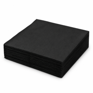 Black Dinner Napkin 40 x 40 cm - 2 Ply