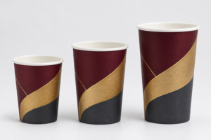 Custom Printed Double Wall Paper Cup Family in 8 oz, 12 oz and 16 oz Sizes