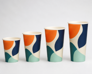 Custom Printed Single Wall Paper Cup Family in 8 oz to 20 oz Sizes