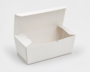 Custom Egg Sandwich Box with Manual Lock Bottom - 4.25 x 1.75 x 2.75 in