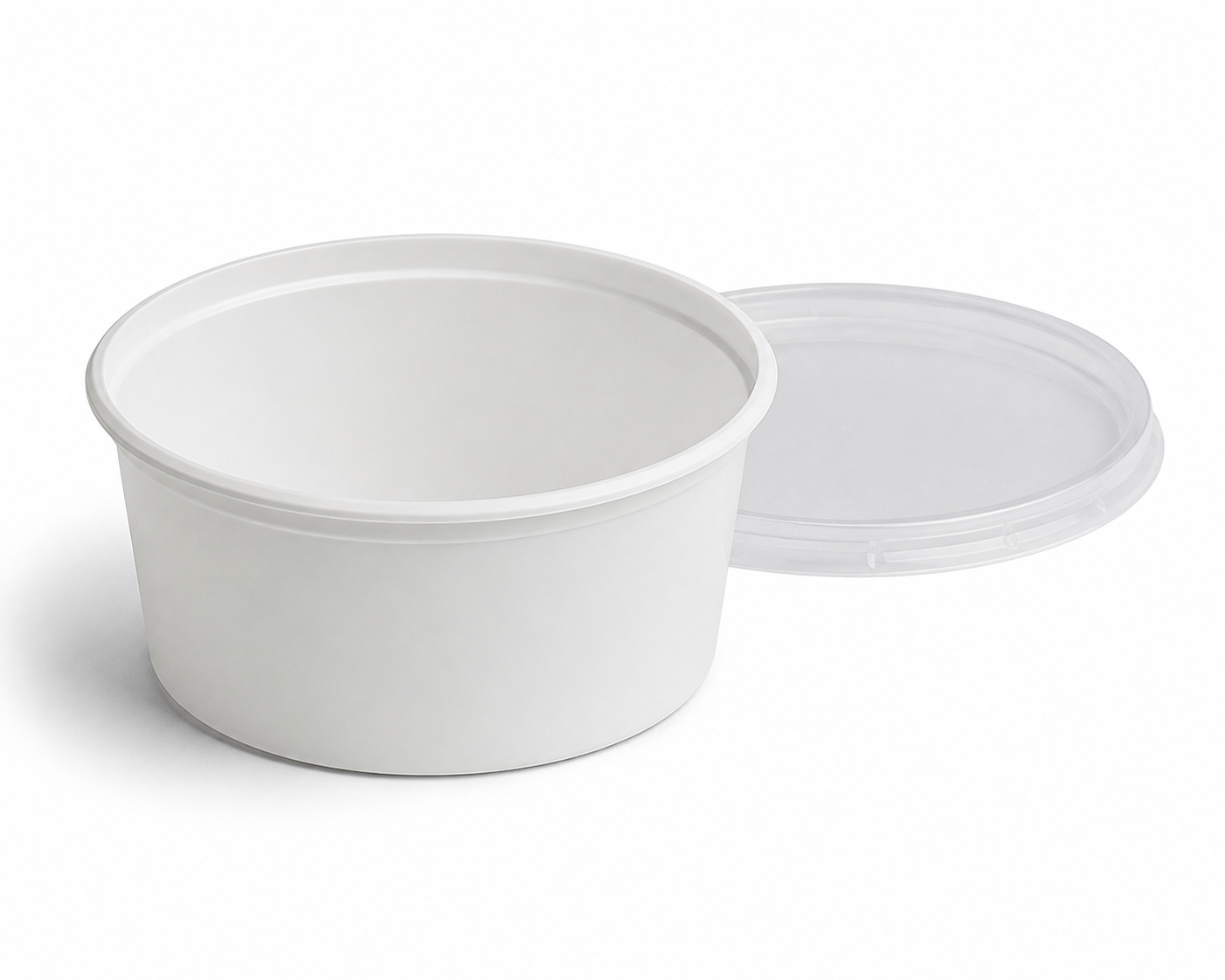 Approx. 33.8 oz Food Care Round Container Full with Lid