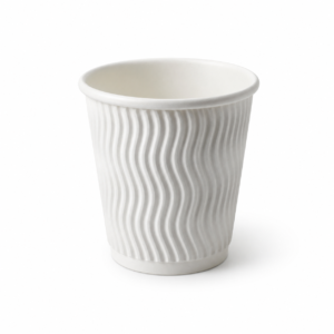 4 oz White Paper Ripple Cup