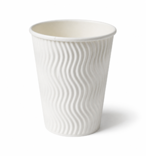 10 oz White Paper Ripple Cup