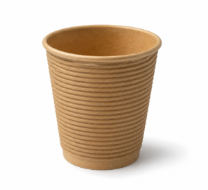 8 oz Kraft Round Paper Ripple Cup