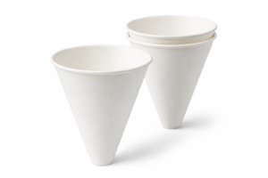 4 oz White Paper Cone Water Cup