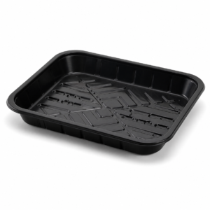 Black PET Meat Tray - MTB50030PETDL