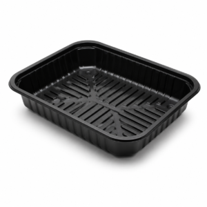 Black PET Meat Tray - MTB50050PETDL