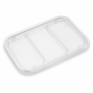 Lid for Heavy Duty Rectangular Container 3 Compartment