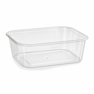 650 ml Clear Heavy Duty Rectangular Food Container