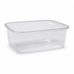 1000 ml Clear Heavy Duty Rectangular Food Container