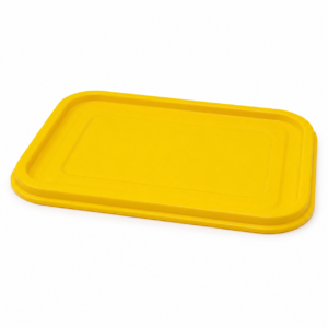 Yellow Lid for Heavy Duty Rectangular Food Container 500/650/750/1000 ml