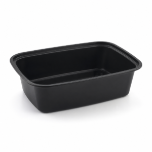 750 ml Black Microwave Rectangular Container