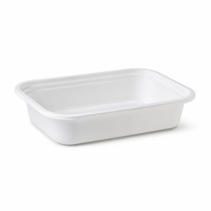 500 ml White Microwave Rectangular Container