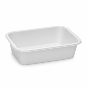 650 ml White Microwave Rectangular Container