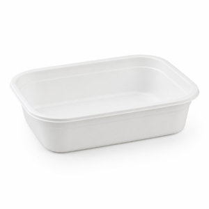 750 ml White Microwave Rectangular Container