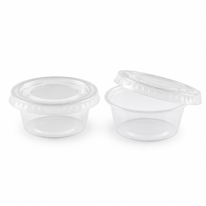 Clear Microwave Round Container 60 ml with Lid