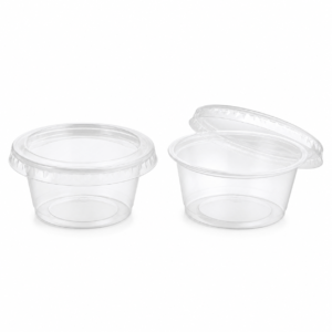Clear Microwave Round Container 100 ml with Lid
