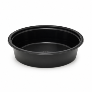 250 ml Black Microwave Round Container
