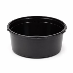 525 ml Black Microwave Round Container