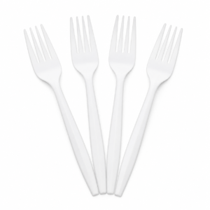 Plastic Fork, White - Standard - 1000 pcs/ctn