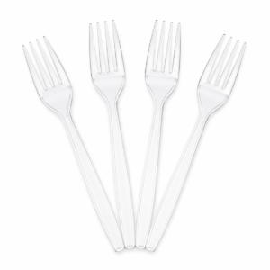 Plastic Fork, Clear - Standard