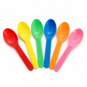 Ice Cream Spoon Mix Color 8.2 cm