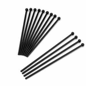 Black Plastic Stirrer 13 cm