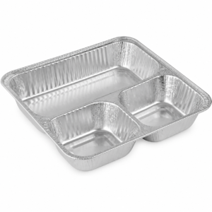 3-Compartment Aluminum Foil Take-Out Container